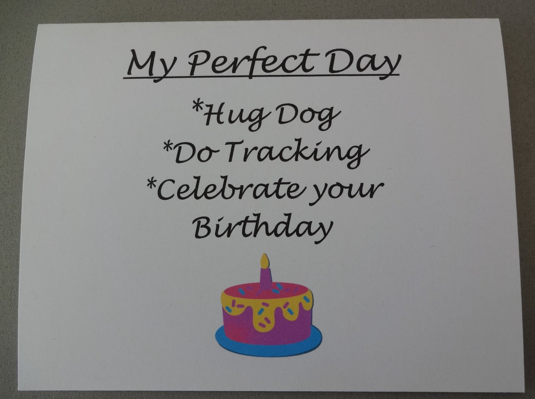 Perfect Day Tracking & Happy Birthday Card