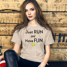 Load image into Gallery viewer, Just Run & Have Fun Flyball T-Shirts
