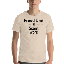 Load image into Gallery viewer, Proud Scent Work Dad T-Shirts - Light