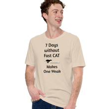 Load image into Gallery viewer, 7 Days Without Fast CAT T-Shirts - Light
