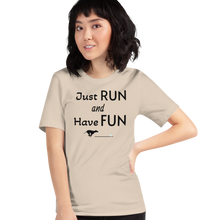 Load image into Gallery viewer, Just Run & Have Fun Fast CAT T-Shirts - Light