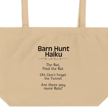 Load image into Gallery viewer, Barn Hunt Haiku X-Large Tote/ Shopping Bags