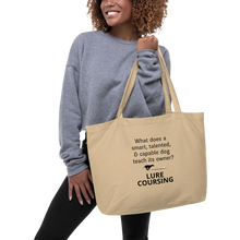 Load image into Gallery viewer, Dog Teaches Lure Coursing X-Large Tote/ Shopping Bags