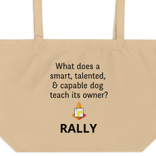 Load image into Gallery viewer, Dog Teaches Rally X-Large Tote/ Shopping Bags