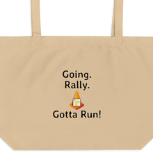 Load image into Gallery viewer, Going. Rally. Gotta Run X-Large Tote/ Shopping Bags