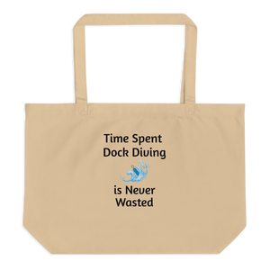 Time Spent Dock Diving X-Large Tote/ Shopping Bags