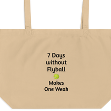 Load image into Gallery viewer, 7 Days Without Flyball X-Large Tote/ Shopping Bags