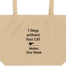 Load image into Gallery viewer, 7 Days Without Fast CAT X-Large Tote/ Shopping Bags