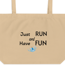 Load image into Gallery viewer, Just Run Dock Diving X-Large Tote/ Shopping Bag

