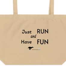 Load image into Gallery viewer, Just Run Fast CAT X-Large Tote/ Shopping Bag