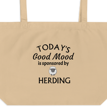 Load image into Gallery viewer, Good Mood by Sheep Herding X-Large Tote/ Shopping Bags
