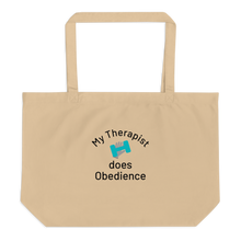 Load image into Gallery viewer, My Therapist Does Obedience X-Large Tote/ Shopping Bags