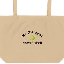 Load image into Gallery viewer, My Therapist Does Flyball X-Large Tote/ Shopping Bags