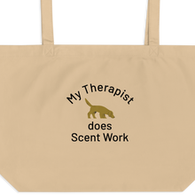 Load image into Gallery viewer, My Therapist Does Scent Work X-Large Tote/ Shopping Bags