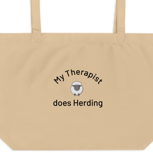Load image into Gallery viewer, My Therapist Does Sheep Herding X-Large Tote/ Shopping Bags