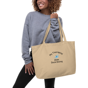 My Therapist Does Dock Diving X-Large Tote/ Shopping Bags