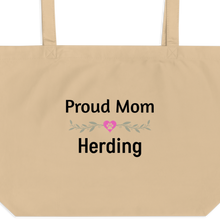 Load image into Gallery viewer, Proud Herding Mom X-Large Tote/ Shopping Bags