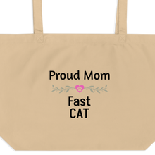 Load image into Gallery viewer, Proud Fast CAT Mom X-Large Tote/ Shopping Bags