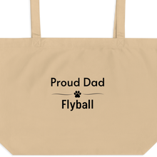 Load image into Gallery viewer, Proud Flyball Dad X-Large Tote/ Shopping Bags