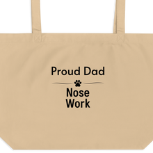 Load image into Gallery viewer, Proud Nose Work Dad X-Large Tote/ Shopping Bags