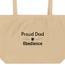 Load image into Gallery viewer, Proud Obedience Dad X-Large Tote/ Shopping Bags