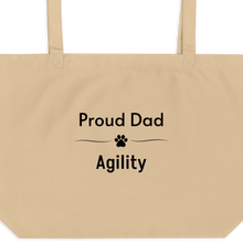 Load image into Gallery viewer, Proud Agility Dad X-Large Tote/ Shopping Bags