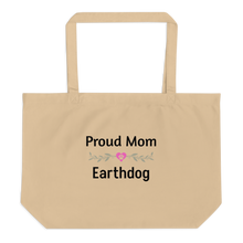Load image into Gallery viewer, Proud Earthdog Mom X-Large Tote/ Shopping Bags