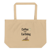 Load image into Gallery viewer, Coffee and Earthdog X-Large Tote/ Shopping Bags