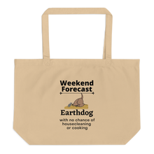 Load image into Gallery viewer, Earthdog Weekend Forecast X-Large Tote/ Shopping Bags