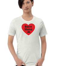 Load image into Gallery viewer, Barn Hunt in Heart w/ Rat T-Shirts - Light