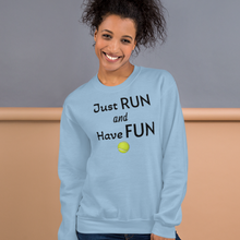 Load image into Gallery viewer, Just Run Flyball Sweatshirts - Light