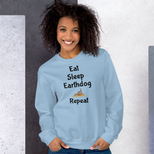 Load image into Gallery viewer, Eat. Sleep, Earthdog, Repeat Sweatshirts - Light