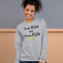 Load image into Gallery viewer, Just Run Flyball Sweatshirts - Light