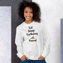Load image into Gallery viewer, Eat. Sleep, Earthdog, Repeat Sweatshirts - Light