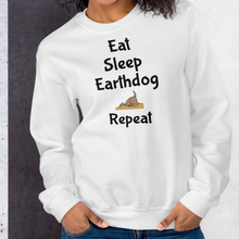 Load image into Gallery viewer, Eat. Sleep, Earthdog, Repeat Sweatshirts - Light