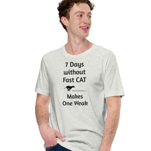 Load image into Gallery viewer, 7 Days Without Fast CAT T-Shirts - Light