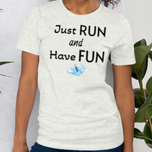 Load image into Gallery viewer, Just Run &amp; Have Fun Dock Diving T-Shirts - Light
