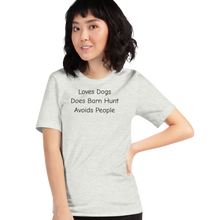 Load image into Gallery viewer, Loves Dogs, Does Barn Hunt T-Shirts - Light