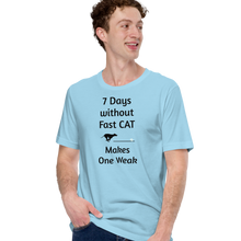 Load image into Gallery viewer, 7 Days Without Fast CAT T-Shirts - Light