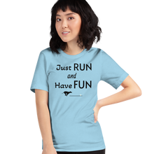 Load image into Gallery viewer, Just Run & Have Fun Fast CAT T-Shirts - Light