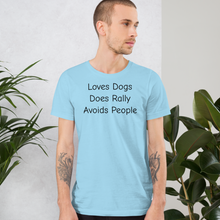 Load image into Gallery viewer, Loves Dogs, Does Rally T-Shirts - Light