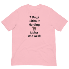 Load image into Gallery viewer, 7 Days Without Cattle Herding T-Shirts - Light