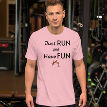Load image into Gallery viewer, Just Run & Have Fun Agility T-Shirts - Light