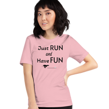 Load image into Gallery viewer, Just Run & Have Fun Fast CAT T-Shirts - Light