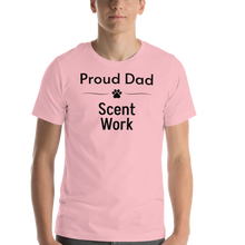 Load image into Gallery viewer, Proud Scent Work Dad T-Shirts - Light