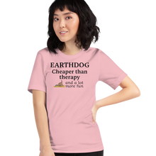 Load image into Gallery viewer, Earthdog Cheaper Than Therapy T-Shirts - Light