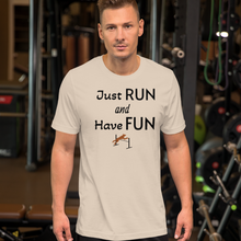 Load image into Gallery viewer, Just Run & Have Fun Agility T-Shirts - Light