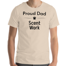 Load image into Gallery viewer, Proud Scent Work Dad T-Shirts - Light