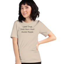 Load image into Gallery viewer, Loves Dogs, Does Barn Hunt T-Shirts - Light