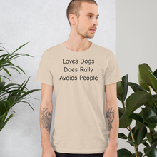 Load image into Gallery viewer, Loves Dogs, Does Rally T-Shirts - Light